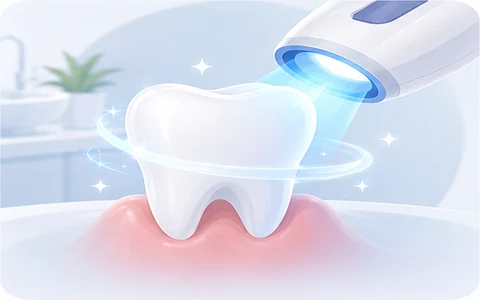 Teeth Whitening illustration at Nihas Dental Care